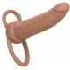 Foto 0: VIBRADOR REAL�STICO CALIFORNIA EXOTICS - PERFORMANCE MAXX RECHARGABLE DUAL PENETRATOR CASTANHO COR PELE