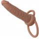 Foto 6: VIBRADOR REAL�STICO CALIFORNIA EXOTICS - PERFORMANCE MAXX RECHARGABLE DUAL PENETRATOR CASTANHO COR PELE