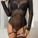 Foto 7: SUBBLIME - LEATHER BODY HARNESS BLACK ONE SIZE