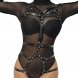 Foto 0: SUBBLIME - BODY HARNESS ADJUSTABLE STRAPS LEATHER BLACK ONE SIZE