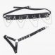 Foto 3: SUBBLIME - BELT AND GARTER HARNESS WITH RINGS AND CHAINDETAIL ONE SIZE