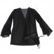 Foto 4: ROBE EM RENDA SUBBLIME - TRANSPARENTE FABRIC COM DETAIL PRETO S/M
