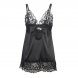 Foto 5: BABYDOLL SUBBLIME - COM FLORAL PRINT CHEST PRETO S/M