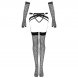 Foto 3: CONJUNTO LIVCO CORTI FASHION - NEMALIA GARTER + STOCKINGS + GLOVES PRETO