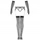 Foto 4: CONJUNTO LIVCO CORTI FASHION - NEMALIA GARTER + STOCKINGS + GLOVES PRETO