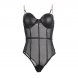 Foto 4: TEDDY SUBBLIME - PRETO CHAIN SUSPENDERS BODYSUIT S/M