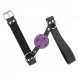 Foto 1: KINK - BREATHABLE BALL 4 CM GAG WITH DOUBLE RIVET PURPLE 62.5 x 2.5 CM ADJUSTABLE 42-58 CM