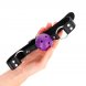 Foto 2: KINK - BREATHABLE BALL 4 CM GAG WITH DOUBLE RIVET PURPLE 62.5 x 2.5 CM ADJUSTABLE 42-58 CM