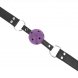 Foto 3: KINK - BREATHABLE BALL 4 CM GAG WITH DOUBLE RIVET PURPLE 62.5 x 2.5 CM ADJUSTABLE 42-58 CM