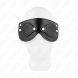 Foto 1: KINK - LEATHERETTE MASK WITH DETACHABLE EYE COVERS 22 x 9 CM