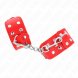 Foto 1:  KINK - WRISTBANDS COM DOUBLE LINE OF ADJUSTABLE STUDS VERMELHO