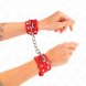 Foto 2:  KINK - WRISTBANDS COM DOUBLE LINE OF ADJUSTABLE STUDS VERMELHO