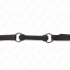 Foto 2: KINK - BONE GAG WITH LEATHERETTE STRAP BLACK ADJUSTABLE 41-57 CM
