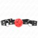 Foto 0: KINK - BREATHABLE BALL 4 CM GAG WITH DOUBLE RIVET RED 62.5 x 2.5 CM ADJUSTABLE 42-58 CM