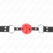 Foto 2: KINK - BREATHABLE BALL 4 CM GAG WITH DOUBLE RIVET RED 62.5 x 2.5 CM ADJUSTABLE 42-58 CM