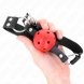 Foto 3: KINK - BREATHABLE BALL 4 CM GAG WITH DOUBLE RIVET RED 62.5 x 2.5 CM ADJUSTABLE 42-58 CM