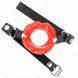 Foto 1: KINK - LIP 8 CM GAG WITH RED LEATHERETTE STRAP 63 x 2 CM ADJUSTABLE 39-58 CM