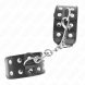 Foto 1:  KINK - WRISTBANDS COM DOUBLE LINE OF ADJUSTABLE STUDS PRETO