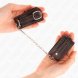 Foto 2:  KINK - SMALL WRIST RESTRAINTS PRETO COM VERMELHO LINING ADJUSTABLE 14-24 CM X 3.5 CM