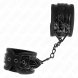 Foto 1:  KINK - DIAMOND PATTERN WRIST RESTRAINTS PRETO ADJUSTABLE 17-26 CM X 5.5 CM
