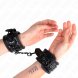 Foto 3:  KINK - DIAMOND PATTERN WRIST RESTRAINTS PRETO ADJUSTABLE 17-26 CM X 5.5 CM