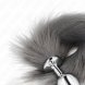 Foto 3: PLUG COM CAUDA KINK - ANAL TAMANHO M 8 X 3.5 CM COM SYNTHETIC 40 CM GREY E BRANCO