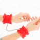 Foto 2:  KINK - LACE ELASTIC WRIST RESTRAINTS VERMELHO