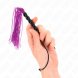 Foto 3: KINK - MINI SILICONE WHIP WITH 6 PURPLE BEADS 26 CM