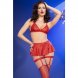 Foto 5: CONJUNTO DE TR�S PE�AS CHILIROSE - CR 4716 VERMELHO S