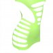 Foto 6: SUBBLIME - 952280 GREEN LONG SLEEVE ELASTIC FISHNET BODYSTOCKING ONE SIZE