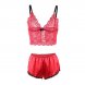 Foto 4: CONJUNTO SUBBLIME - 953898 SILK E LACE NIGHTGOWN + CUECAS VERMELHO S/M