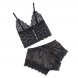 Foto 3: CONJUNTO SUBBLIME - 953935 CASUAL SILK NIGHTGOWN + LACE PANTS PRETO S/M