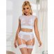 Foto 5: CONJUNTO SUBBLIME - 954031 SUTI� + CUECAS COM GARTER CINTO BRANCO S/M