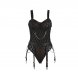 Foto 4: TEDDY SUBBLIME - 954260 BODY COM CHAINS + GARTER CINTO PRETO S/M