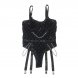 Foto 6: TEDDY SUBBLIME - 954260 BODY COM CHAINS + GARTER CINTO PRETO S/M