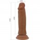 Foto 4: DILDO REALISTICO PRETTY LOVE - QUENTIN 18 CM CASTANHO