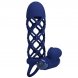 Foto 2: PRETTY LOVE - GIANN VIBRATOR RING WITH SILICONE SHEATH BLUE