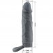 Foto 4: PRETTY LOVE - REALISTIC SKIN PENIS SLEEVE DARK GREY
