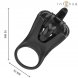 Foto 4: ANEL VIBRAT�RIO INTENSE - MABEL 10 VIBRA��ES COM CLITORIS STIMULATOR PRETO