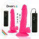 Foto 1: VIBRADOR REAL�STICO DIVERSIA - FLEX�VEL ROSA 18 CM -O- 4 CM
