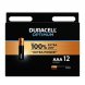 Foto 0: DURACELL - OPTIMUM 200 ALKALINE BATTERY AAA LR03 12 UNIT