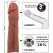 Foto 3: PRETTY LOVE - DEREK PENIS SLEEVE WITH 7.6 CM EXTENSION MULATO