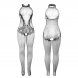 Foto 3: CATSUIT SUBBLIME - 951801 FISHNET E LACE CROTCHLESS COM HIGH NECK PRETO ONE SIZE
