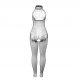 Foto 5: CATSUIT SUBBLIME - 951801 FISHNET E LACE CROTCHLESS COM HIGH NECK PRETO ONE SIZE
