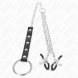 Foto 2: ANEL EM METAL KINK - PENIS RING COM CHAIN E ADJUSTABLE NIPPLE CLAMPS