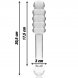 Foto 1: NEBULA SERIES BY IBIZA - MODEL 20 DILDO BOROSILICATE GLASS CLEAR 20.5 CM -O- 3 CM