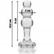 Foto 1: NEBULA SERIES BY IBIZA - MODEL 1 ANAL PLUG BOROSILICATE GLASS CLEAR 10.5 CM -O- 3 CM