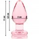 Foto 1: NEBULA SERIES BY IBIZA - MODEL 3 ANAL PLUG BOROSILICATE GLASS PINK 11 CM -O- 5 CM