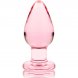 Foto 2: NEBULA SERIES BY IBIZA - MODEL 3 ANAL PLUG BOROSILICATE GLASS PINK 11 CM -O- 5 CM