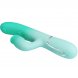 Foto 4: VIBRADOR PRETTY LOVE - GIGI MULTIFUNCTION RABBIT AQUA VERDE